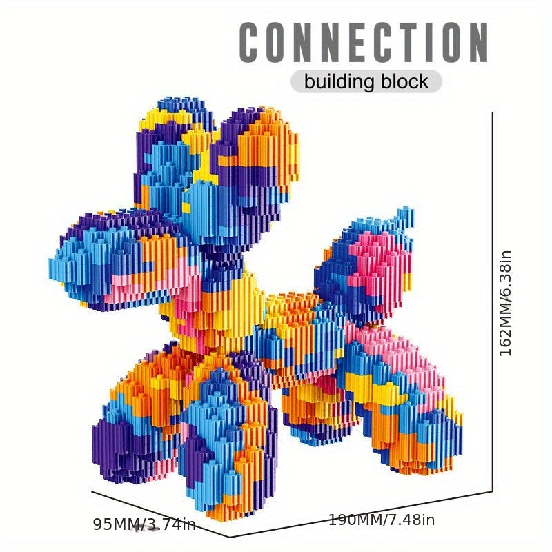 Balloon Dog Building Block Set - Festive Home Decor Gift