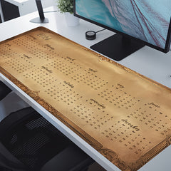 2023 Desk Pad Calendar Gaming Mouse Pad Non Slip Computer Mat