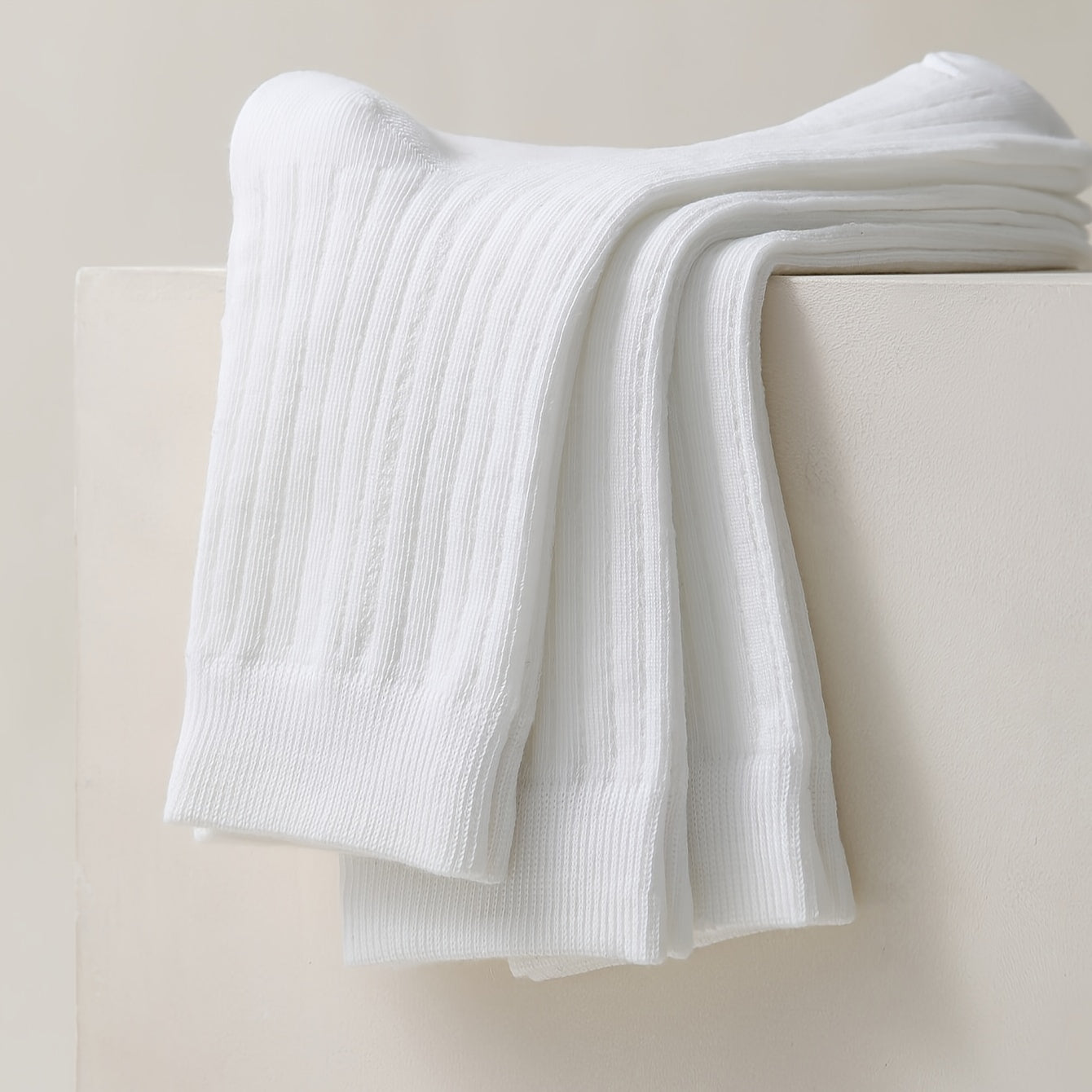 10 Pairs Comfy & Breathable Mid Tube Women's Socks Solid Colors