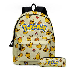 2pcs Pattern Children Backpack Printed Kids Primary School Bags Bookbags
