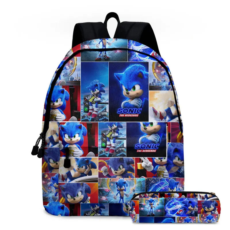 2pcs Pattern Children Backpack Printed Kids Primary School Bags Bookbags