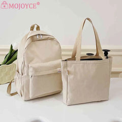 2pcs Student Bookbag Set with Handbag Large Capacity