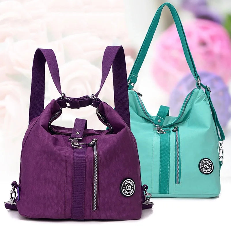Women Bags Multifunction Backpack Shoulder Tote Reusable Shopping Crossbody Bag