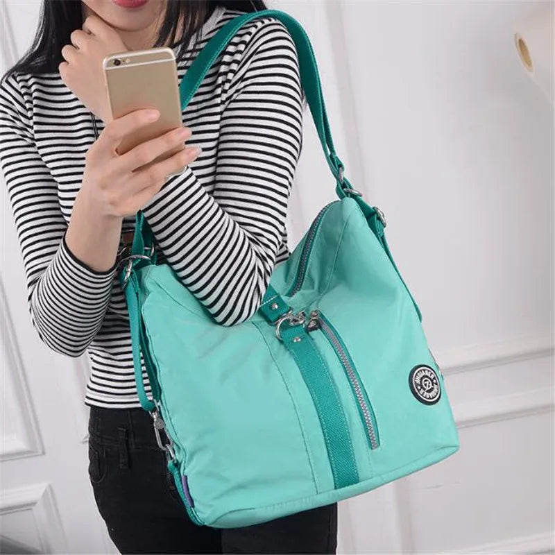 3-in-1 Women Bags Backpack Shoulder Bag Nylon Tote