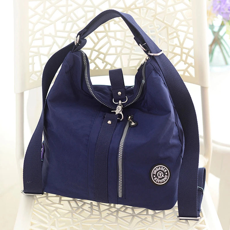 3-in-1 Women Bags Backpack Shoulder Bag Nylon Tote