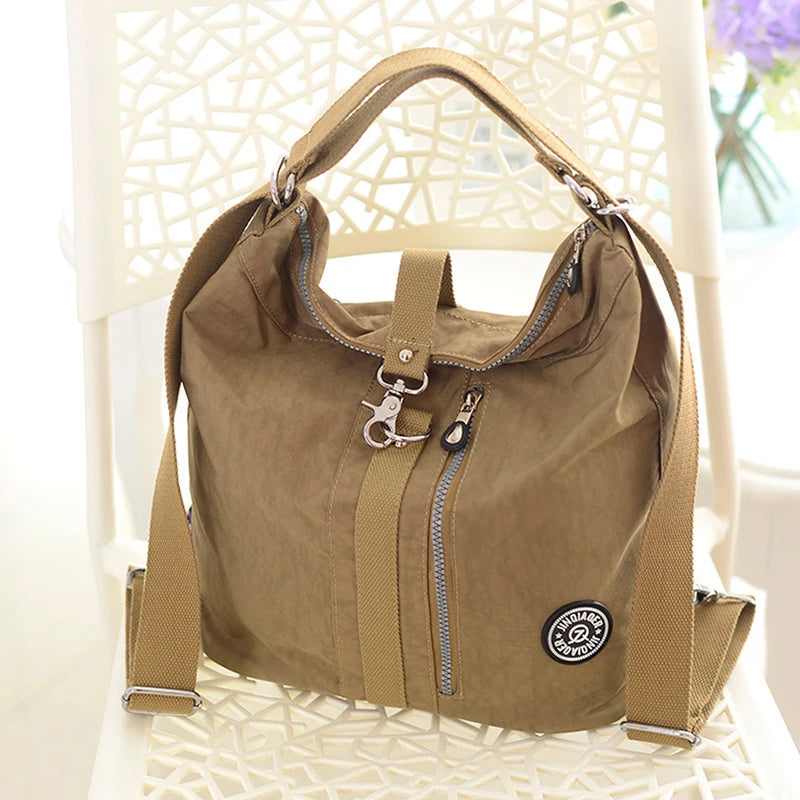 Women Bags Multifunction Backpack Shoulder Tote Reusable Shopping Crossbody Bag