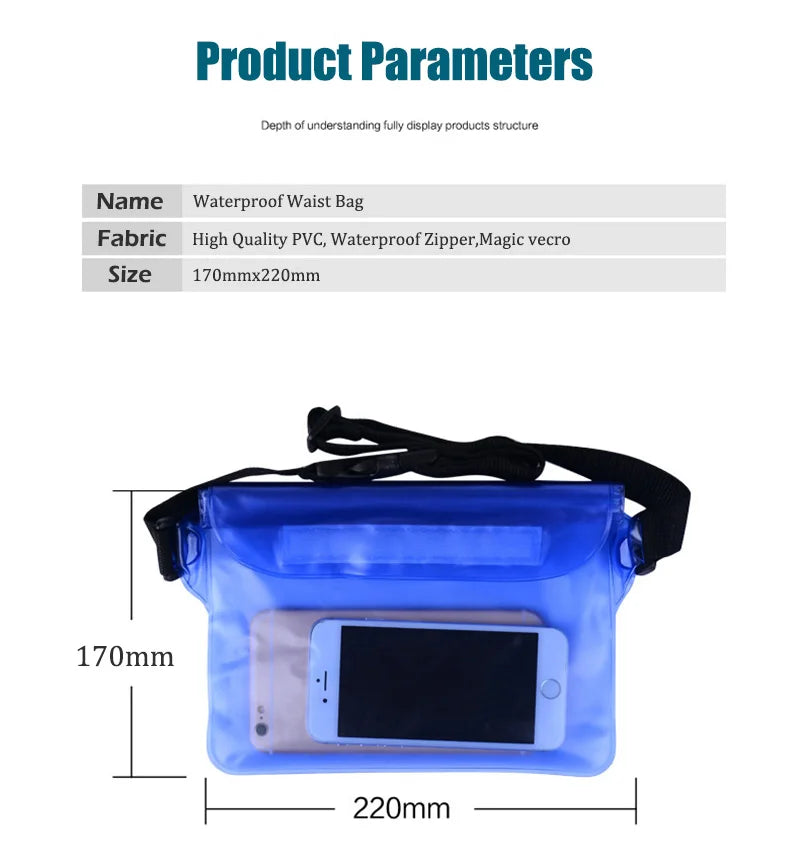 Waterproof Sealing Waist Bag for Phone Fanny Pack