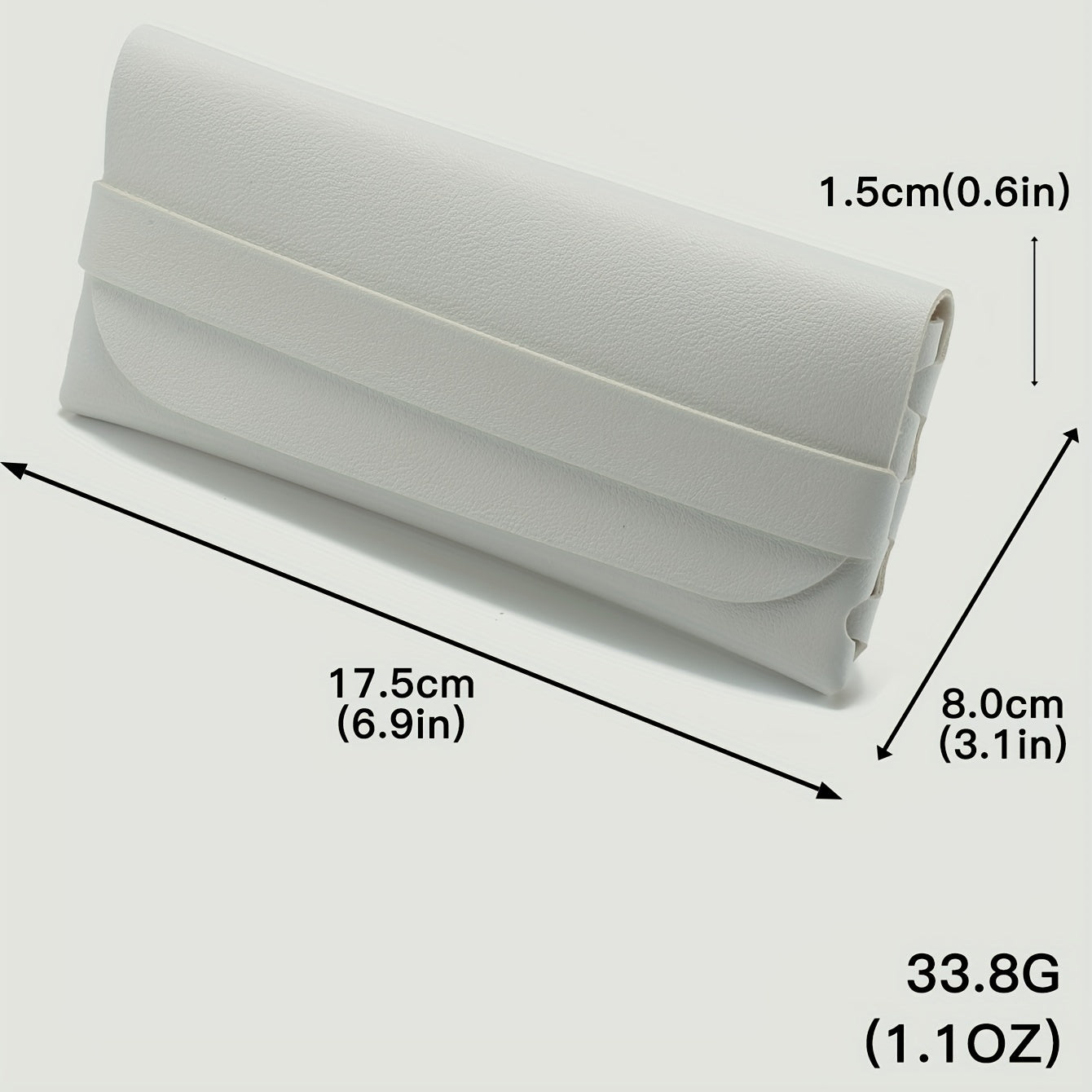 Solid Glasses Bag PU Leather Sunglasses Case Soft Portable Eyewear Container
