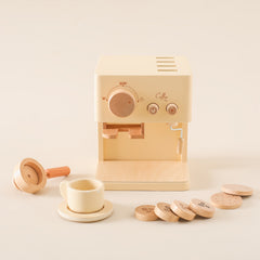 Wooden Play House Toys Coffee Machine Children's Role Kitchen Play Toys