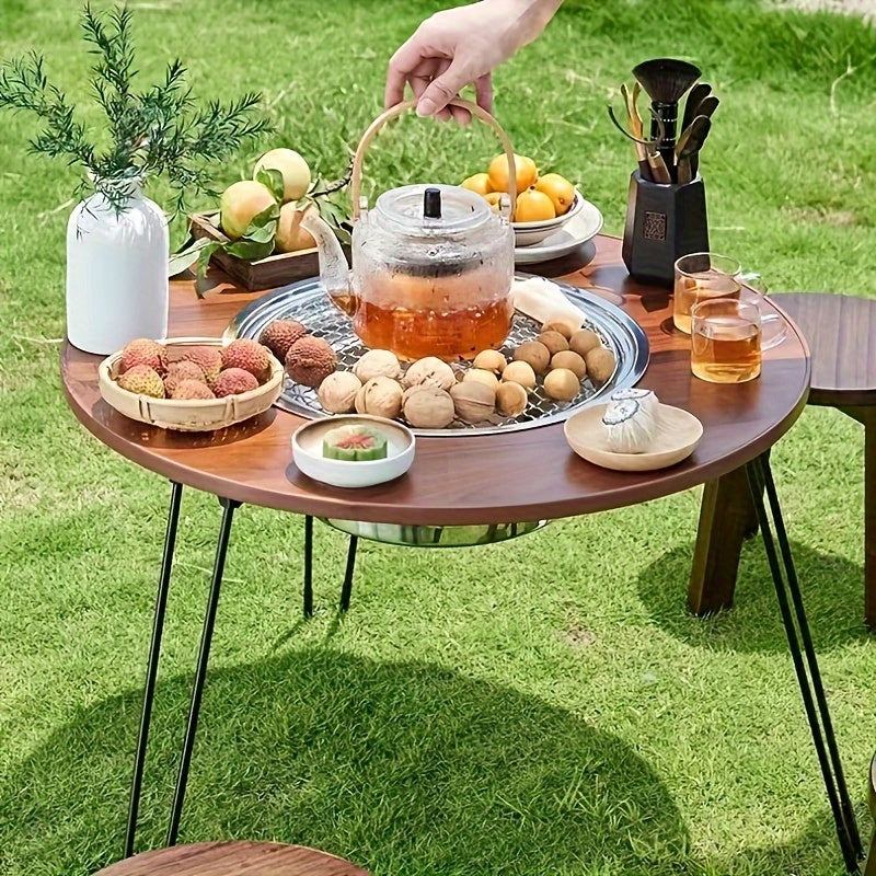 Portable Folding Stove Table for Camping Outdoor Barbecue