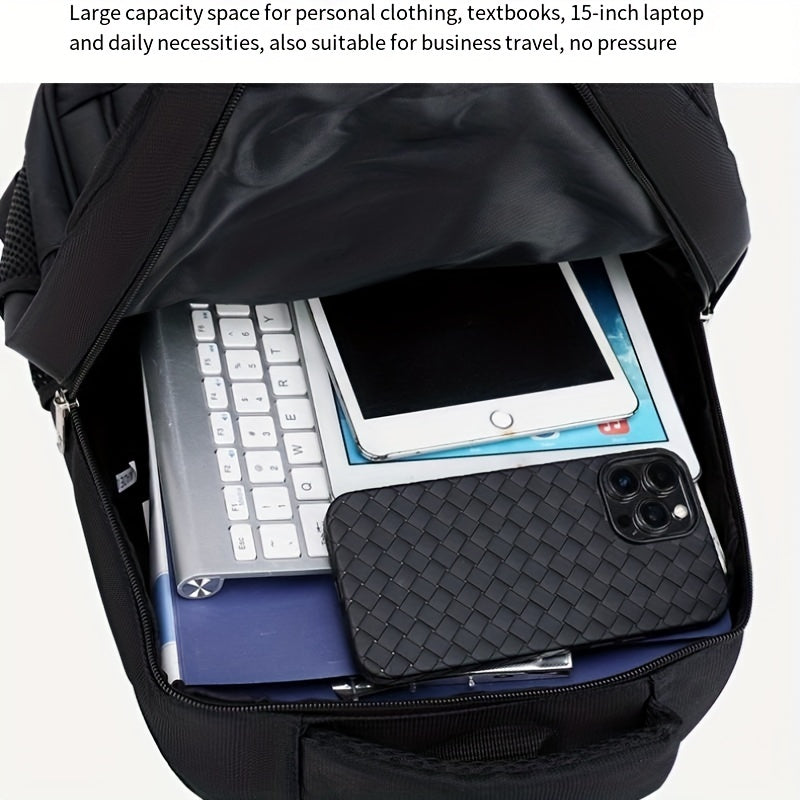 Large Capacity Backpack Casual Sports Bag Schoolbag Men Women
