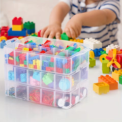 3 Tier Stackable Storage Container Box Bead Organizers for Craft Storage