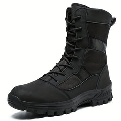 Men's Combat High Boots Non Slip Lace Up Hiking Shoes