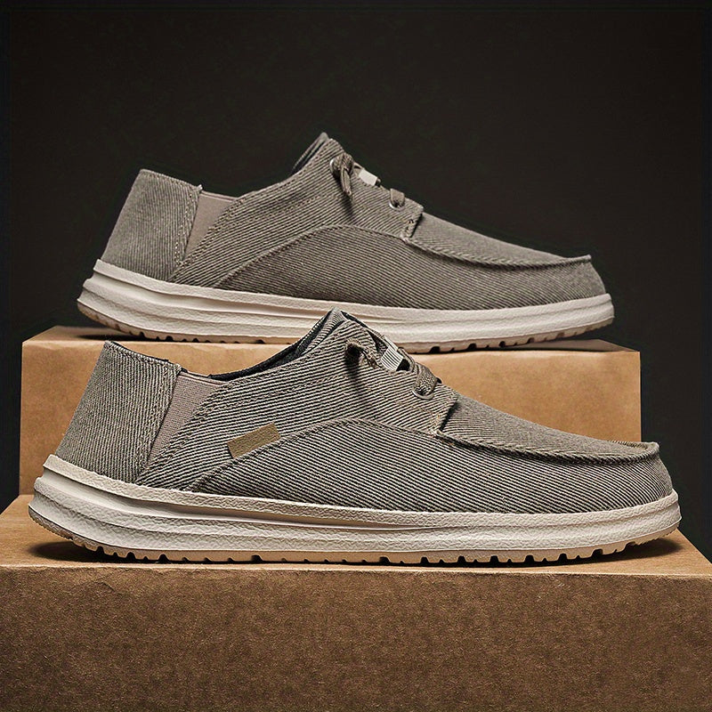 Men's Canvas Loafer Shoes Lightweight Slip On Casual Sneakers