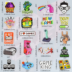 50pcs Vintage Video Game Stickers Laptop Skateboard Car Waterproof Sticker