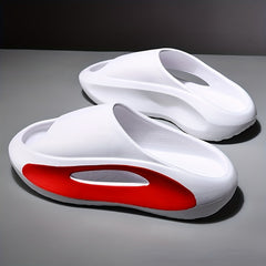 Men's Non Slip Platform Slides Soft Sole Cloud Slides Indoor Outdoor