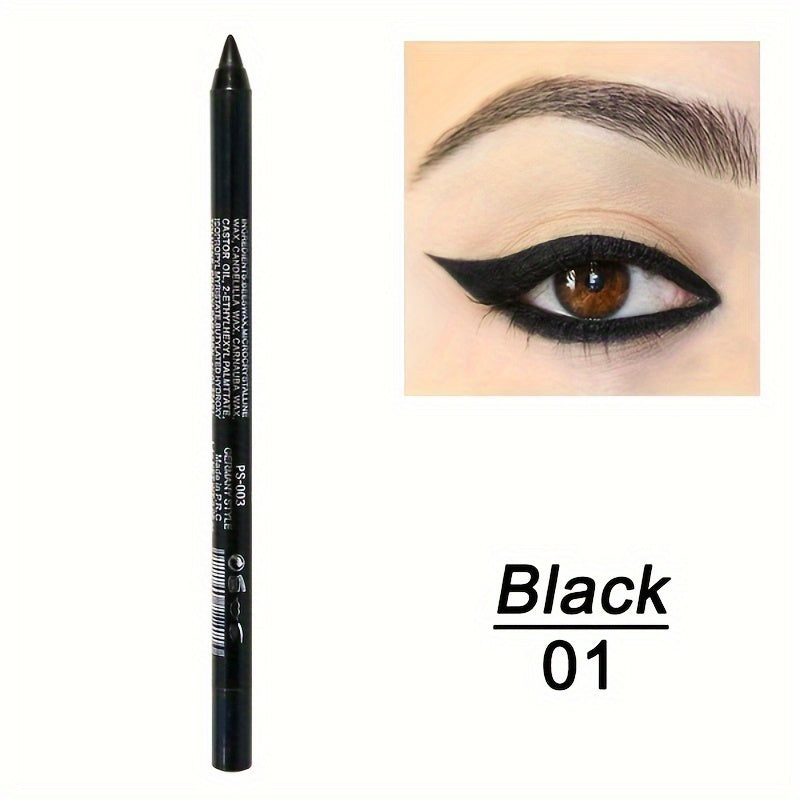 14 Colors Eyeliner Pen Matte Metallic Lustrous Smokey Waterproof Cosmetics