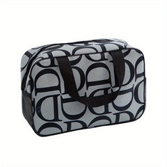Letter Pattern Toiletry Bag Large Capacity Cosmetic Bag Makeup Storage Bag