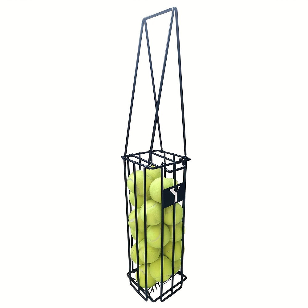 Portable Pickleball & Tennis Ball Collector Basket Carrier