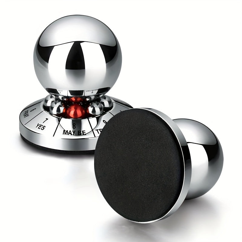 Metal Fortune Ball Spinner-YES MAYBE TRY AGAIN-Stress Relief-Fidget Toy