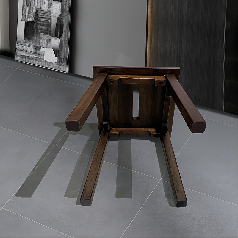Walnut Wood Stool Tea Table Living Room Dining Learning Chair Porch Handle