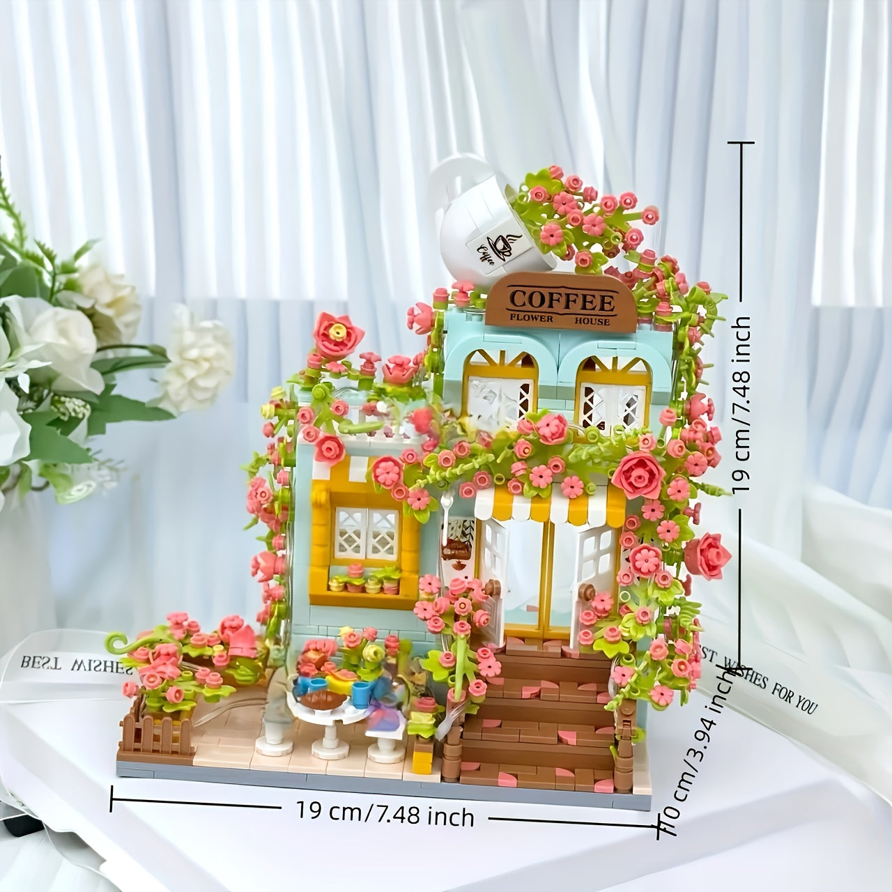 1000 pcs Coffee Shop Building Blocks - Ideal Gift for Graduation Season