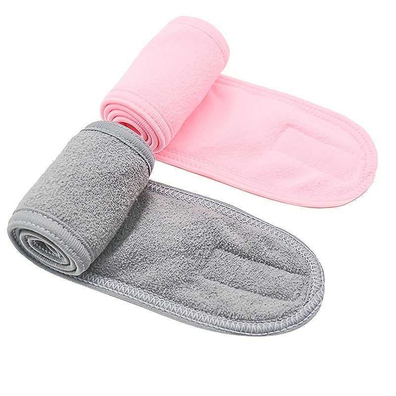 Women's Double Sided Cloth Headband Face Wash Head Bundle