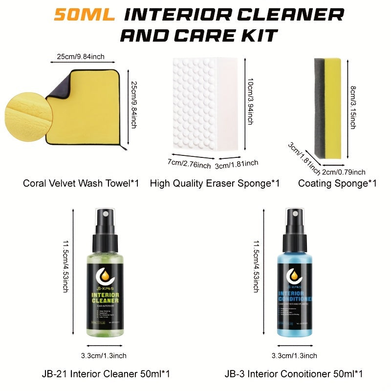Car Interior Cleaner & Conditioner Kit - 200ML