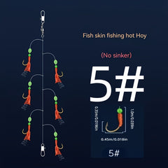 Bionic Fish Skin Stringer Hook Barbed Fishing Hook