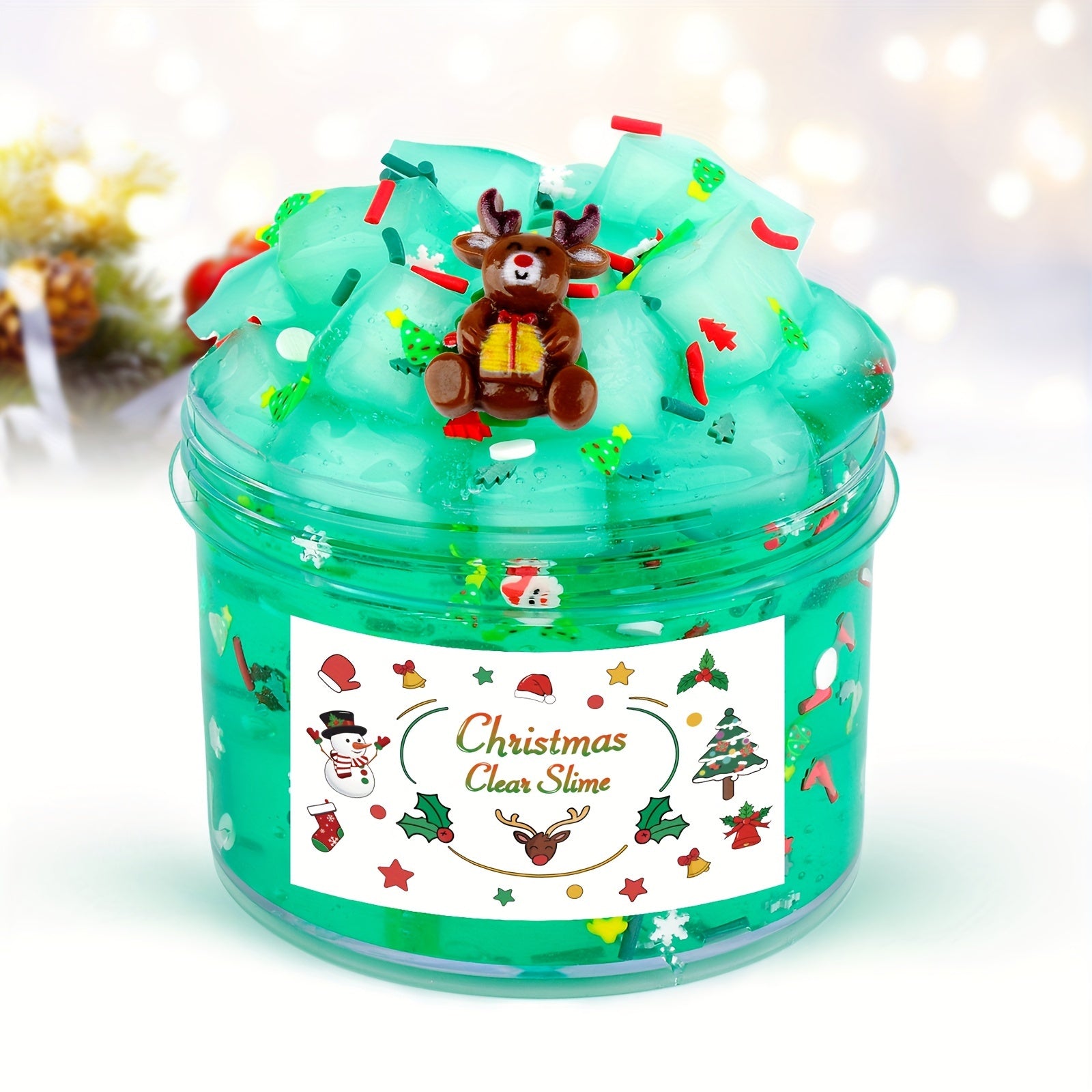 Christmas Butter Slime Soft Stretch Jelly Cube Slime for Party Favor