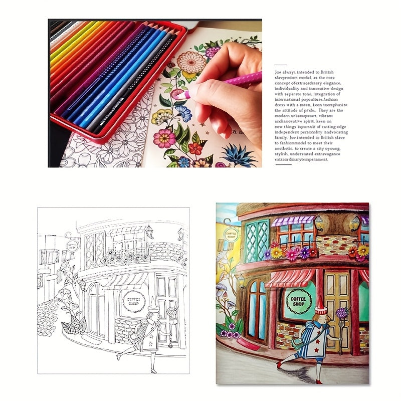 36 Colored Pencils & Sketchbook Set