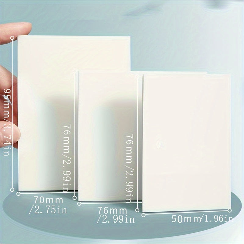 100 Sheets Transparent Sticky Notes for Notebooks Diaries School Office Supplies