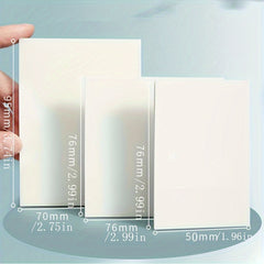 100 Sheets Transparent Sticky Notes for Notebooks Diaries School Office Supplies