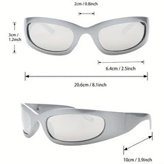 Y2K Wrap Around Sunglasses Anti Glare UV400