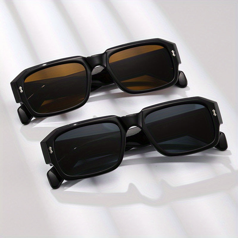 Square Sunglasses Vintage Retro UV 400 Protection Travel Shades