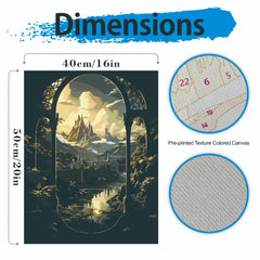 Fantasy Landscape Paint By Numbers Kit Unframed DIY Art Craft Set