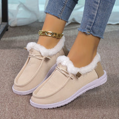 Women's Non slip Warm Sneakers Low Top Sport Shoes