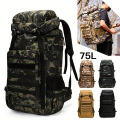 75L Camo Backpack Waterproof Outdoor Tactical Bag