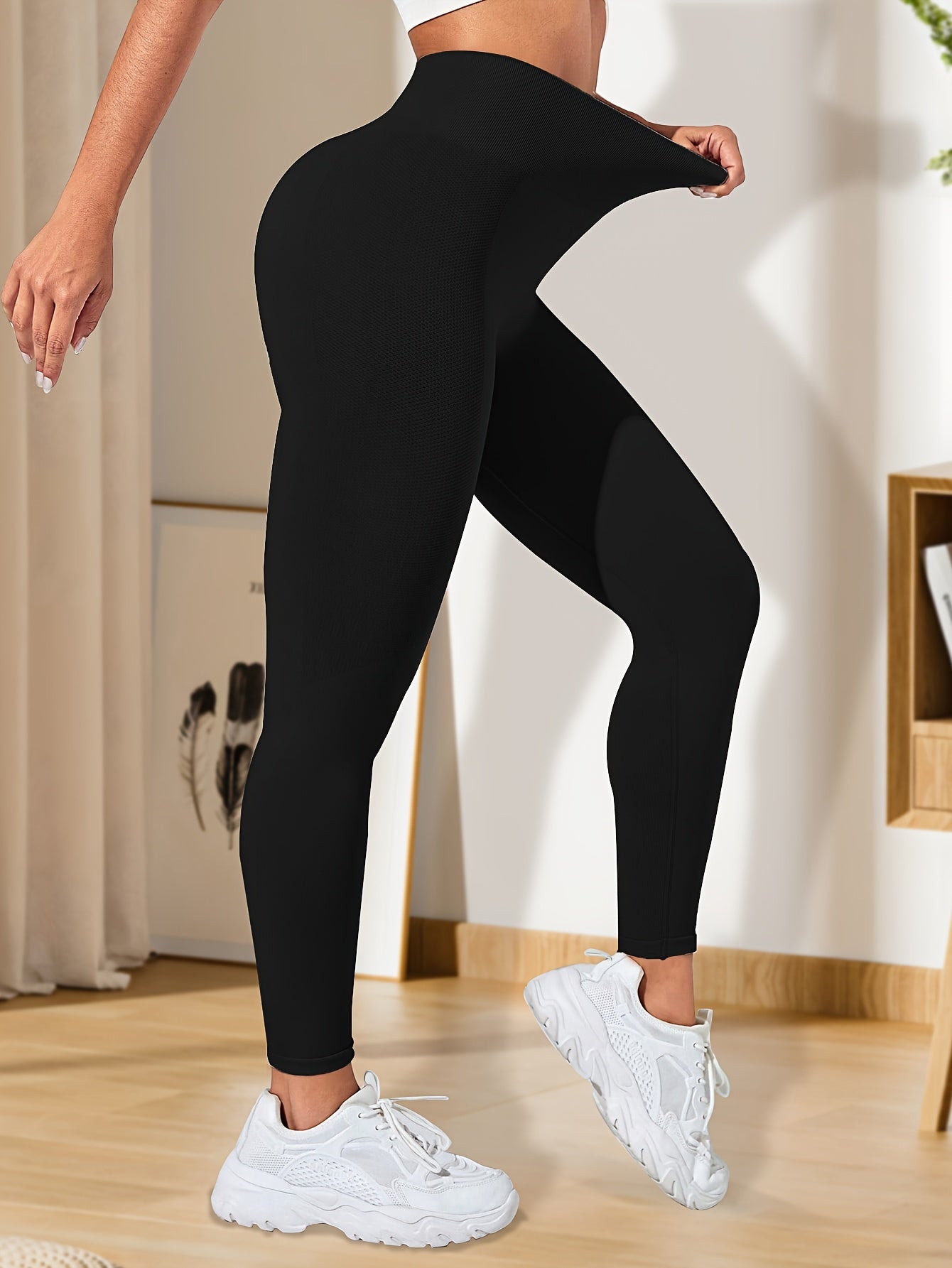 High Waist Yoga Seamless Butt Lifting Sports Leggings