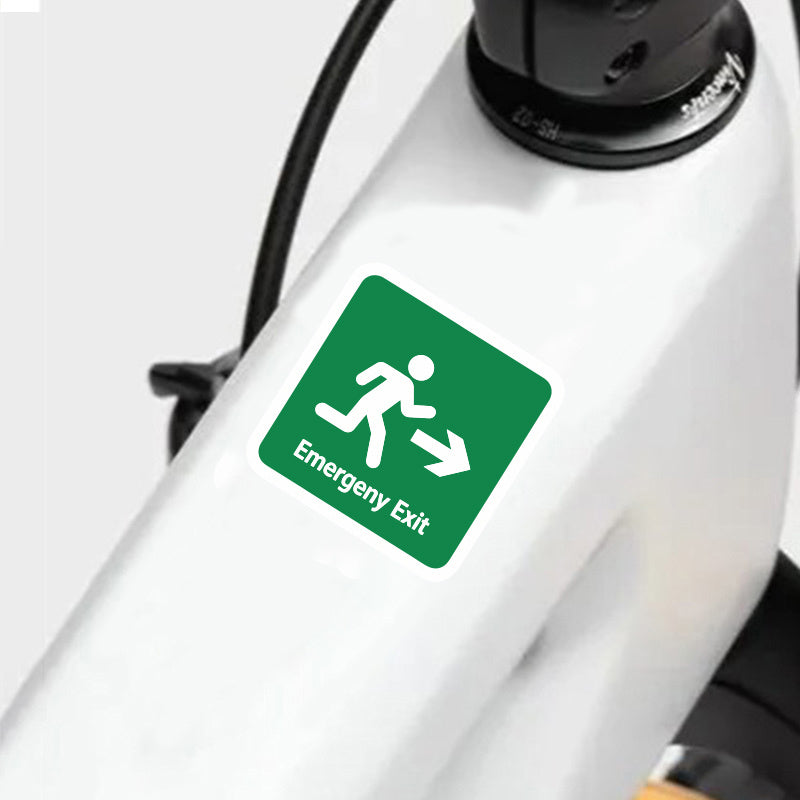 HAILUREY Emergency Exit Stickers Waterproof Vinyl Decals