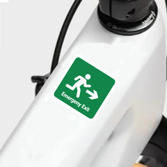 HAILUREY Emergency Exit Stickers Waterproof Vinyl Decals