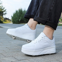 Chunky Skate Shoes Removable Retractable Wear Resistant Breathable