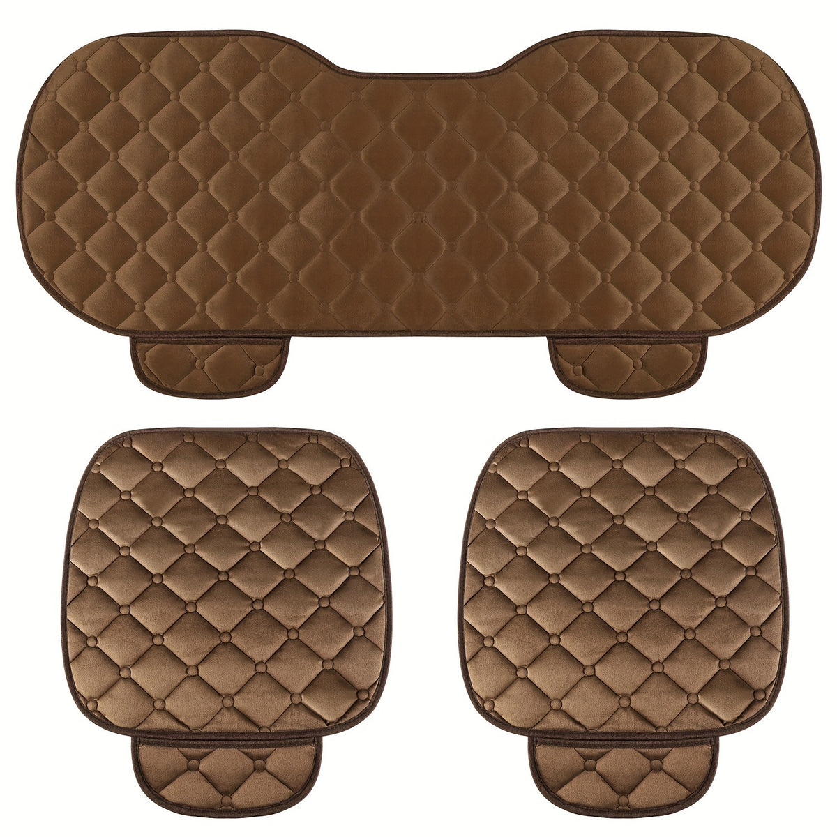 Plush Car Seat Cushion Set - Winter Warm Chair Cover