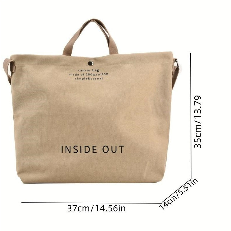 Vintage Canvas Shoulder Bag Crossbody Satchel Work Bag
