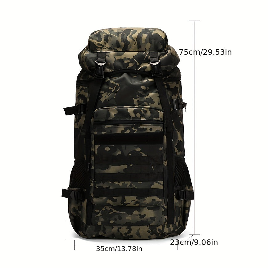 75L Camo Backpack Waterproof Outdoor Tactical Bag