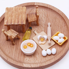 Dollhouse Food Play Set Pretend Play Kitchen Accessories Mini Food Toy