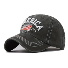 Embroidered America Flag Baseball Cap
