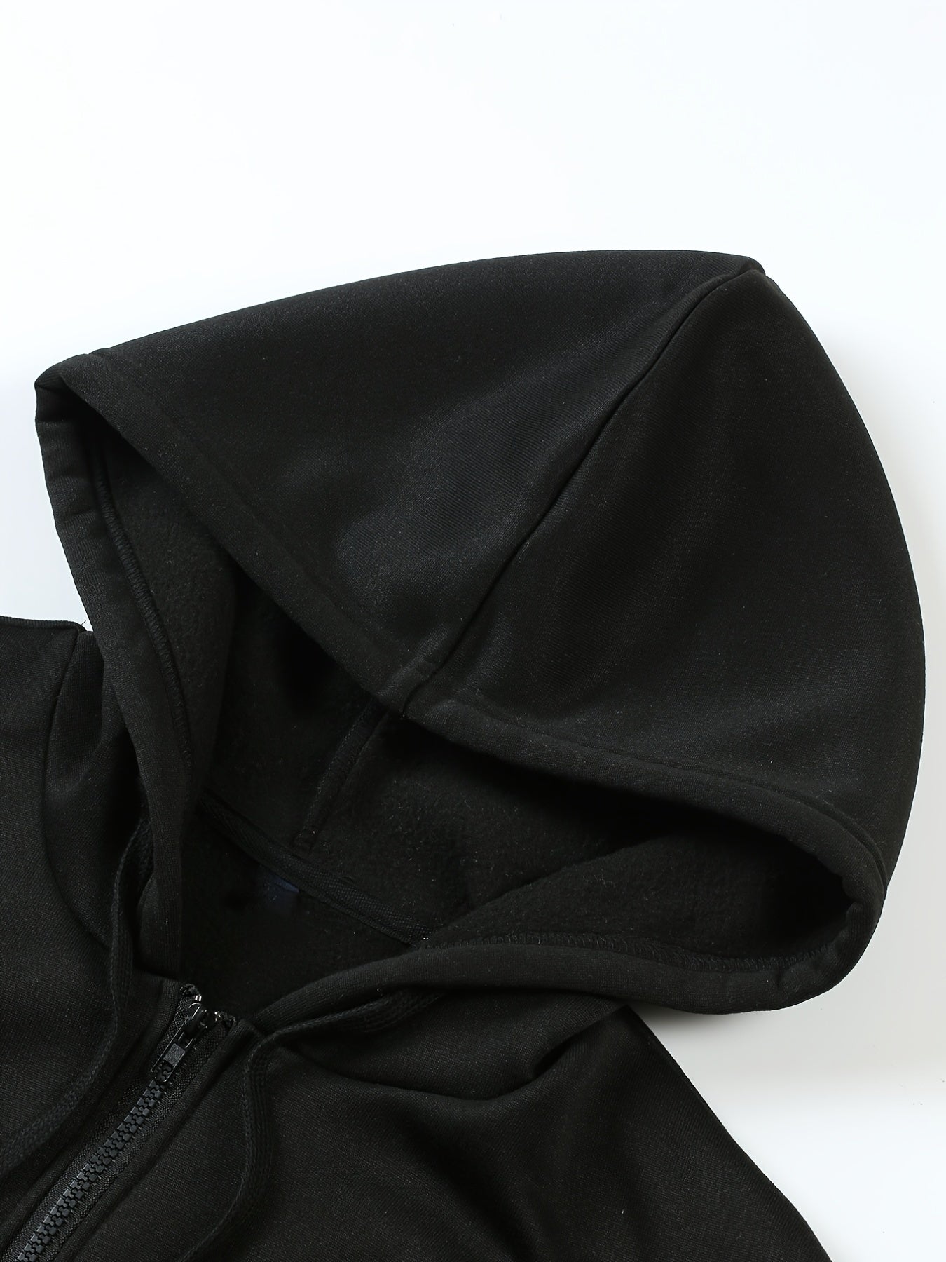 Print Zip Up Pocket Hoodie Casual Long Sleeve Hoodie