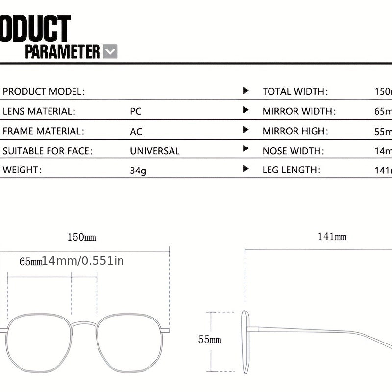 Men's Large Frame UV Resistant Sunglasses for Outdoor Sports