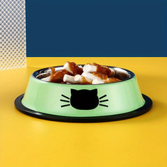 Stainless Steel Cat Bowl Non Slip Base Easy to Clean